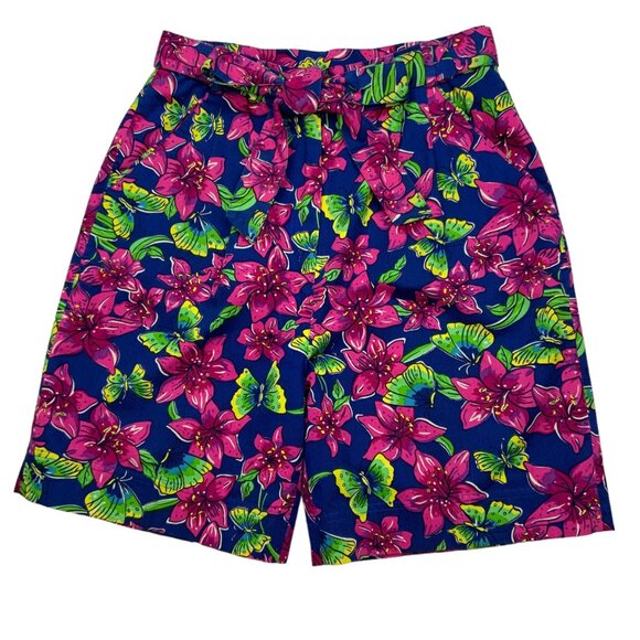 Lilly Pulitzer Vintage Floral Shorts 10 High Waist - Picture 12 of 12